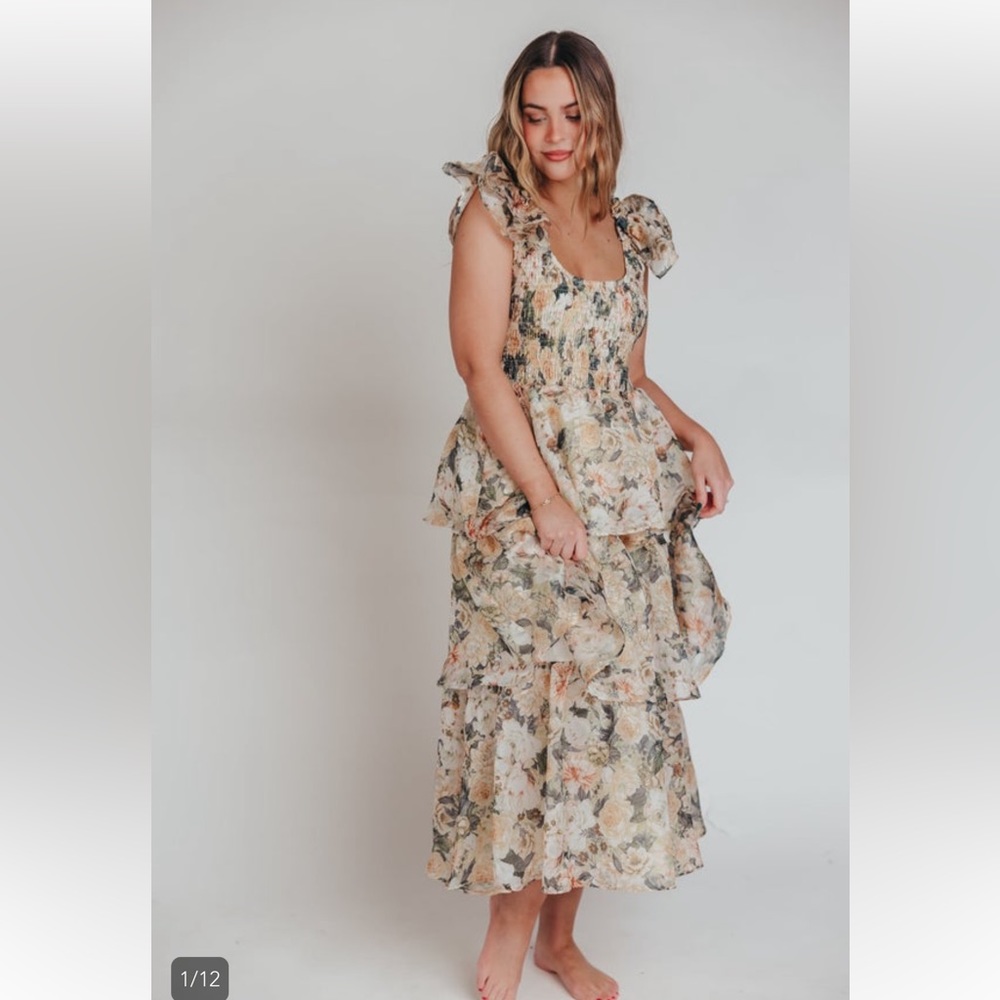 Worth Collective Forever & Always Midi Dress NWOT